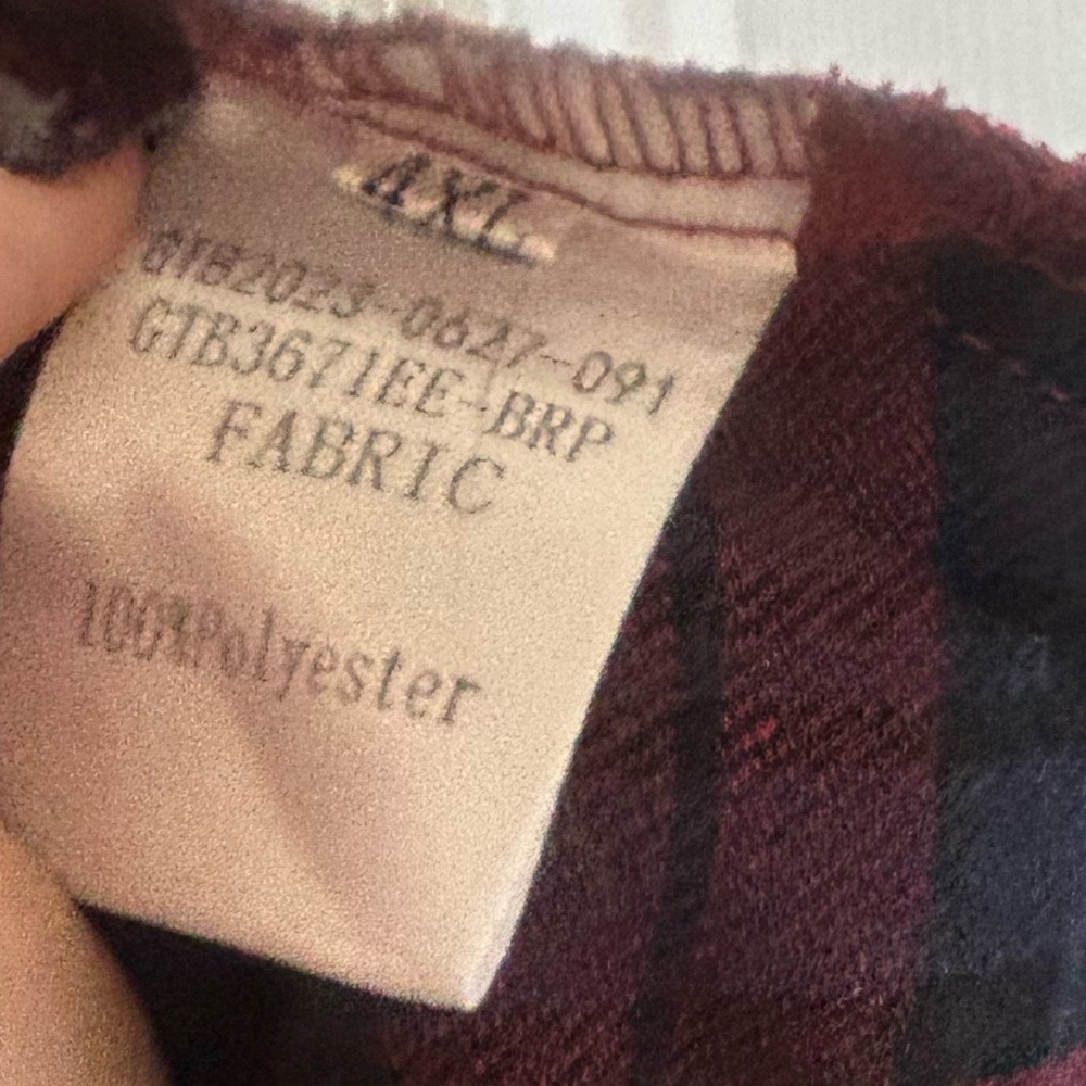 Plus Size 4X Red Plaid Tartan Midi Skirt with Pockets - Picture 6 of 8